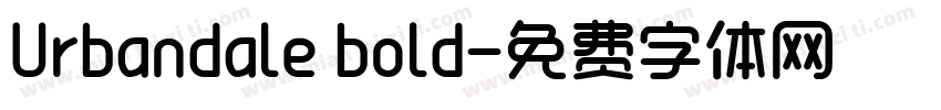 Urbandale bold字体转换